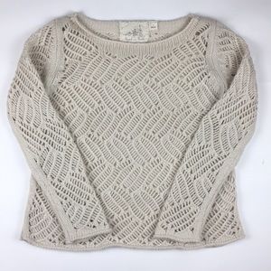 Anthropologie Open-Knit Sweater